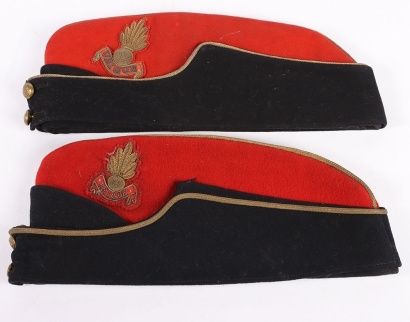 Pair of Royal Artillery Coloured Field Service Caps