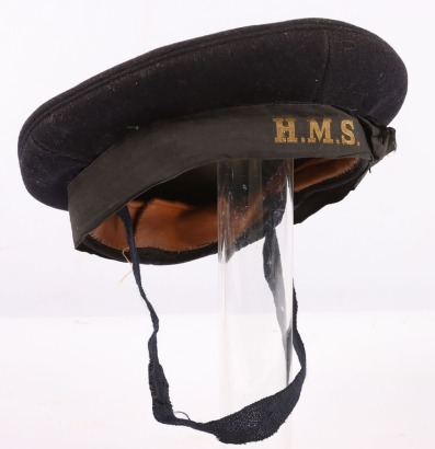 WW2 WRNS Women&acirc;&euro;&trade;s Royal Naval Ratings Cap with &acirc;&euro;&tilde;HMS&acirc;&euro;&trade; Tally
