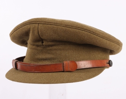 WW2 British Army Officers Peaked Cap, Indian Tailored Example