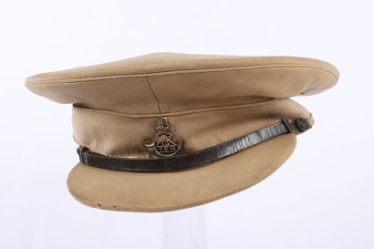 British Indian Army Khaki Drill Officers Peaked Cap, 13th Frontier Force Rifles