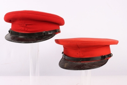 Two Inter War Hussars/Yeomanry Peaked Caps, Officers & Other Ranks