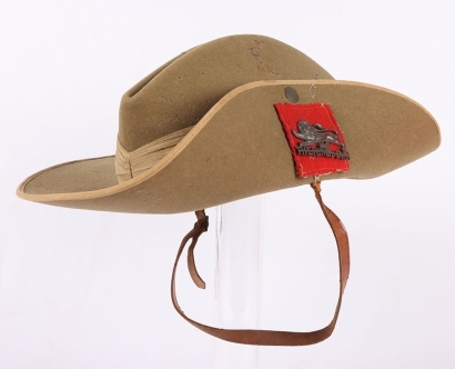 WW2 British Slouch Hat, &tilde;The Kings Own 1942 Dated