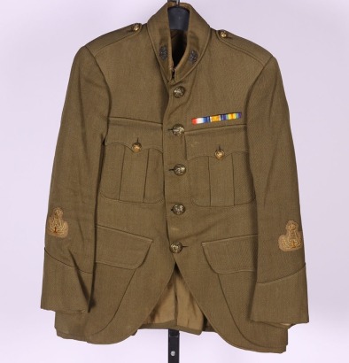 WW1-Inter War Scottish Highland Light Infantry Bandsman&acirc;&euro;&trade;s Cut Away Tunic.