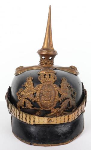 Imperial German Bavarian Infantry Officers Pickelhaube