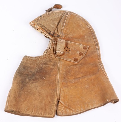 WW1 Royal Flying Corps Cowl Pattern Leather Flying Helmet