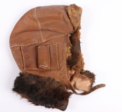 Great War Period Royal Flying Corps Leather Flying Helmet