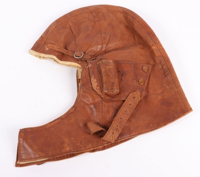 WW1 Royal Flying Corps Leather Flying Helmet Cowl Pattern