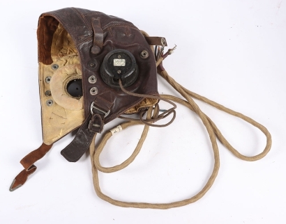 WW2 RAF Early C-Type Flying Helmet, Indian Manufacturer