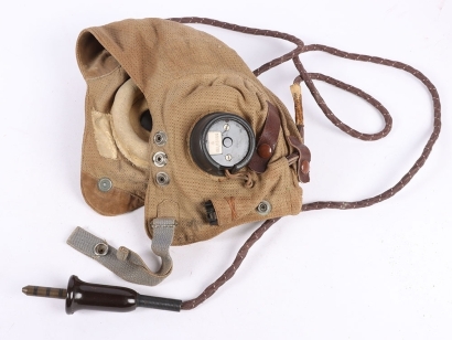 WW2 RAF E-Type Flying Helmet, 3rd Pattern Aertex