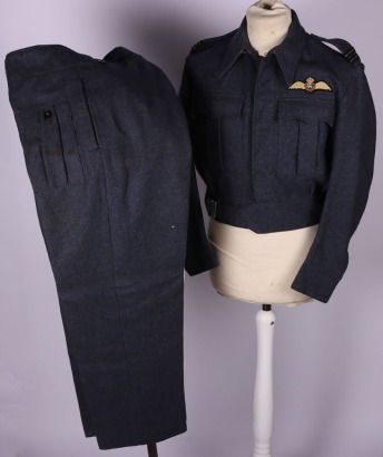 WW2 RAF Suits Aircrew / War Service Dress Blouse & Trousers