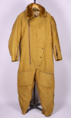 1942 Dated WW2 RAF Sidcot Suit in Heavy Rubberised Cotton, Rare & Unusual Example