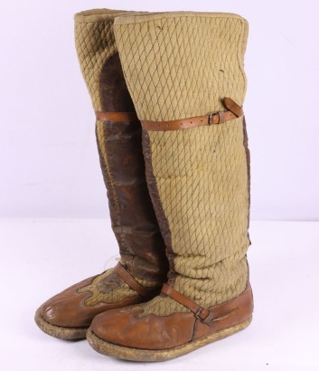 Inter War RAF Flying Fug Boots as Indian Pattern