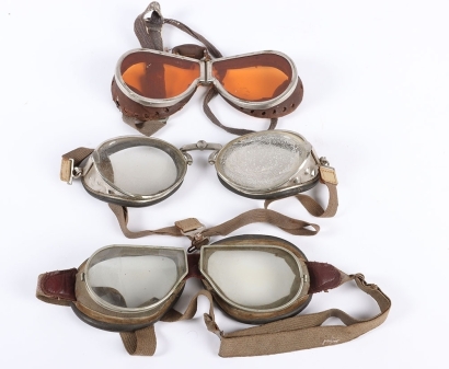 Three Types of 1930&acirc;&euro;&trade;s / WW2 Period Goggles