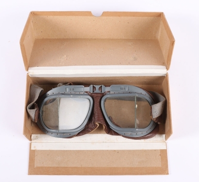 WW2 RAF MK.VIII Flying Goggles in Original Card Box