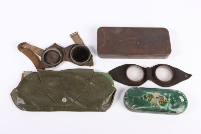 WW2 Period Goggles, Despatch Riders Etc