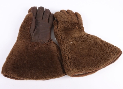 Great War Period RFC Fur Lined Gauntlets