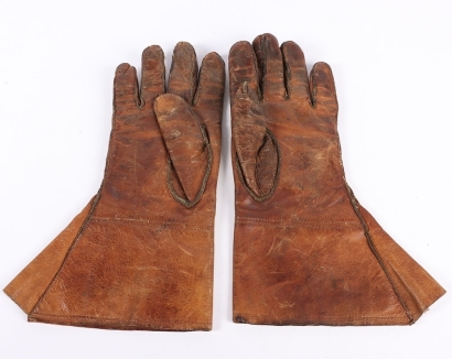 Early Great War Period Flying Gloves / Gauntlets
