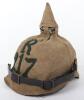 Imperial German Prussian Other Ranks Pickelhaube with Matching Field Cover - 3