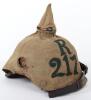 Imperial German Prussian Other Ranks Pickelhaube with Matching Field Cover - 4