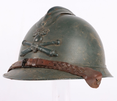 Scarce Commercially Produced Adrian Helmet for an Officer of Artillery