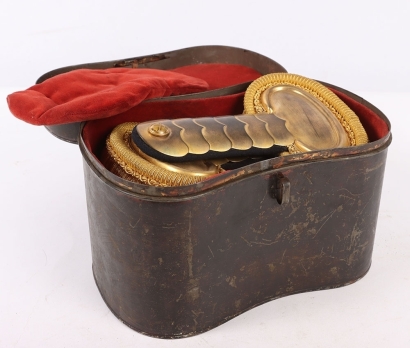 Pair of Cased French Dress Uniform Epaulettes