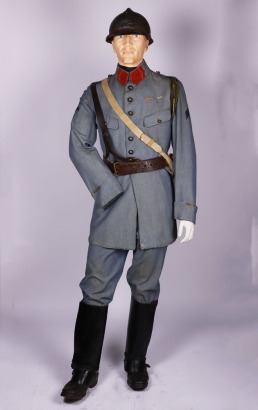 WW1 French Artillery Full Uniform Display