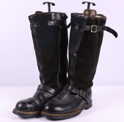 WW2 Luftwaffe Electrically Heated Side Zip Flying boots.