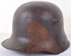 WW1 German M-17 Camouflaged Steel Combat Helmet