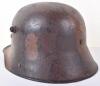 WW1 German M-17 Camouflaged Steel Combat Helmet - 4