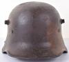 WW1 German M-17 Camouflaged Steel Combat Helmet - 9