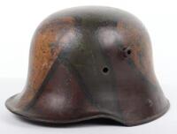 Imperial German M-17 Camouflaged Steel Combat Helmet