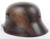 Imperial German M-17 Camouflaged Steel Combat Helmet - 4