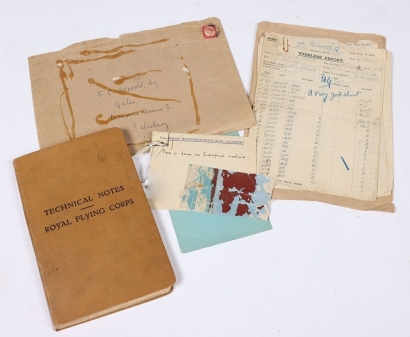 Section of Fabric Taken from the Aircraft of the Famous German Flying Ace Baron Manfred von Richthofen &acirc;&euro;&oelig;The Red Baron&acirc;&euro;