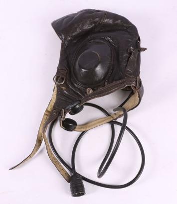 WW2 German Luftwaffe LKpW101 Leather Flying Helmet