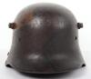 Imperial German M-16/17 Camouflaged Steel Combat Helmet Shell - 10