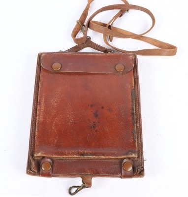 A Great War Leather Officers Document and Writing Case with Contents - 4