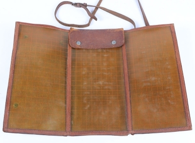 A Great War Leather Map Case - 2