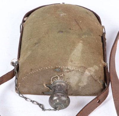 Great War period Flat Backed Officer Water Bottle - 3