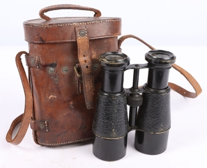A Set of Great War Binoculars in a 1918 Dated Case