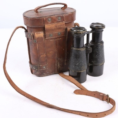A Set of Great War Binoculars in a 1918 Dated Case - 2