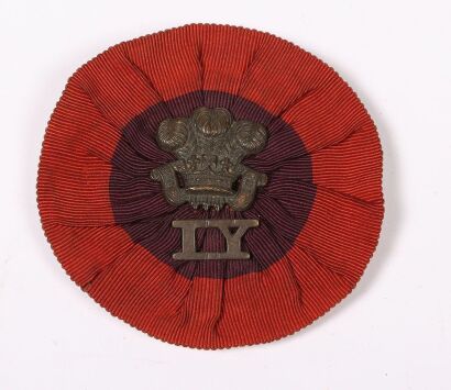 Boer War Imperial Yeomanry Slouch Hat Rosette Badge