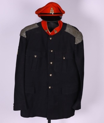 British 4th Queens Own Hussars Tunic and Peaked Cap