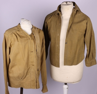 Two WW2 British Army Officer Shirts