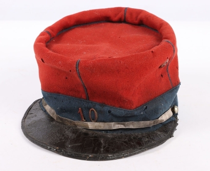 French M-1884 10th Regiment Chasseurs &Atilde; Cheval NCO&acirc;&euro;&trade;s Kepi