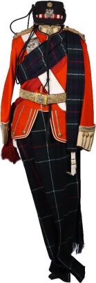 Highland Light Infantry Full Dress Uniform of Major W M Hamilton