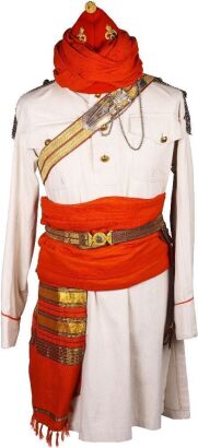 Indian Army 14th Prince of Wales Own Scinde Horse,&Acirc; An officer&acirc;&euro;&trade;s full dress uniform in the rank of a 2nd Lieutenant