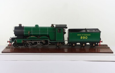 A finely made Live Steam 2.5 inch gauge model of a Atlantic class 4-4-2 locomotive and tender &lsquo;Bluebell&rsquo;, designed and built by Mr L. Lawrence a.k.a &lsquo;Curly&rsquo; 1934 - 3