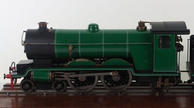 A finely made Live Steam 2.5 inch gauge model of a Atlantic class 4-4-2 locomotive and tender &lsquo;Bluebell&rsquo;, designed and built by Mr L. Lawrence a.k.a &lsquo;Curly&rsquo; 1934 - 4