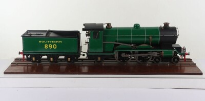 A finely made Live Steam 2.5 inch gauge model of a Atlantic class 4-4-2 locomotive and tender &lsquo;Bluebell&rsquo;, designed and built by Mr L. Lawrence a.k.a &lsquo;Curly&rsquo; 1934 - 9