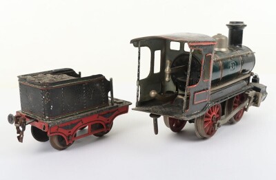 Marklin gauge I clockwork 0-4-0 locomotive and tender - 6